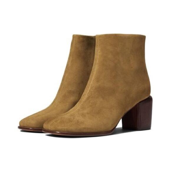 Vince Footwear Olive Green Maggie Suede Bootie 8.5 - Picture 1 of 8